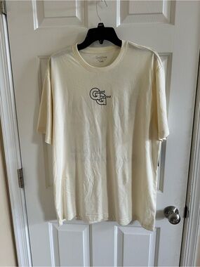 NWT Good Good Golf Men’s T-Shirt Ivory Cream Good Game Boxy Tee XL
